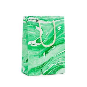 MEDIUM OIL MARBLE RECYCLED PAPER GIFT BAGS ASSORTED (SET OF 6)